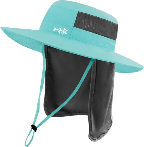 Vista 32 de BASSDASH Sombrero de pesca solar UPF 50+ resistente al agua con solapa desmontable para el cuello