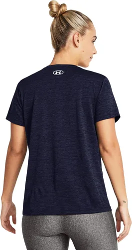 Vista 4 de Under Armour Tech - Camiseta de manga corta y cuello en V, para mujer, jaspeada