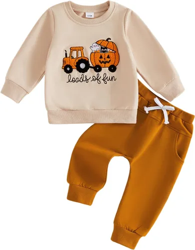Vista 37 de Conjunto de Navidad para bebé niño con camisa divertida larga y pantalón conjunto de ropa de primera Navidad para niños de 6 a 12, 18, 24 meses 2T