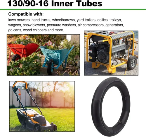Vista 6 de 130/90-16 Tubo interior 5.00/5.10-16 Tubo de equilibrio de motocicleta resistente para scooter, motocicleta, aplicaciones callejeras y todoterreno