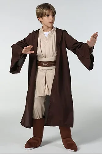 Vista 5 de Kids Boys Costume Robe Tunic Cloak Cosplay Outfit