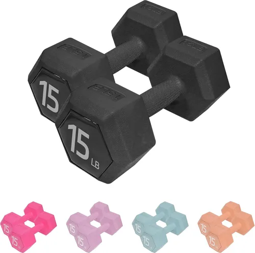 Vista 16 de Dumbbell Sets With Rack - 5/15/20/25/36lb Dumbbells Pair Hand Weights Set of 2 - Easy Grip - Arm Weights for Strength Training Workouts Fitness