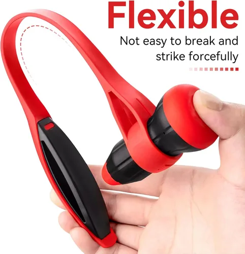 Vista 7 de Agatige Martillo de masaje corporal, silicona multifuncional elásticamente flexible, masajeador de puntos de acupuntura corporal, masajeador