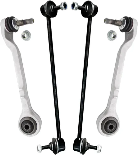 Vista 209 de Detroit Axle - 4 piezas de brazos de control traseros para Ford C-Max, Focus, Mazda 3 5, Volvo C30, C70, S40, V50, 4 brazos de control superiores e