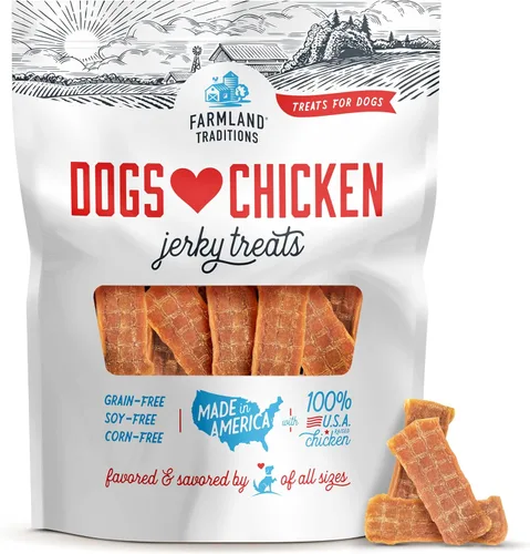 Vista 13 de Dulces de carne seca de res que a los perros de Farmland Traditions les encantan con solo 3 ingredientes y sin rellenos, bolsa de 5 onzas Made in