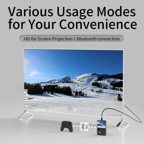 Vista 6 de Anbernic RG40XX V - Consola de juegos de mano retro, RG40XXV de 4.0 pulgadas, pantalla IPS sistema Linux integrado 64G TF tarjeta 5528