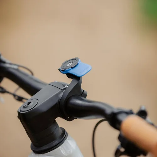 Vista 5 de Quad Lock Soporte de teléfono para bicicleta Out Front para manillar (V3) con funda para teléfono MAG para iPhone XR
