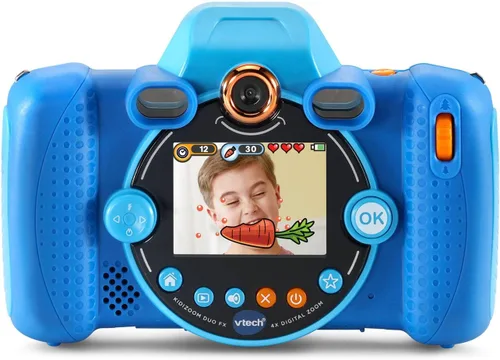 Vista 3 de Cámara VTech KidiZoom Duo FX para Niños, Cámaras Digitales Duales, Azul