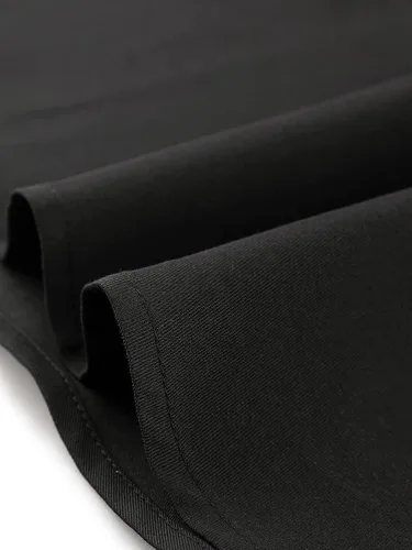 Vista 5 de Allegra K Elegante vestido de trabajo para mujer cuello de solapa con muescas lazo en la cintura manga larga vestido de oficina