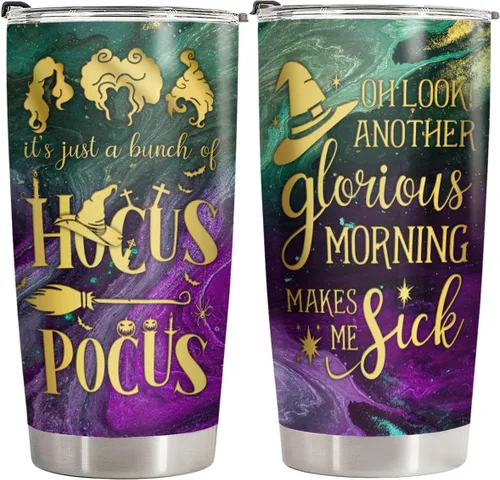 Vista 14 de 34HD Witch Queen 20 oz Tumbler Gothic Villain Dark Rose Gifts for Women Backwiches queen