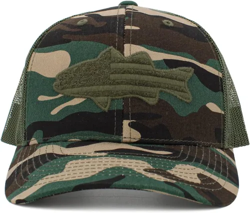 Vista 29 de KBETHOS Tactical Operator Collection USA Fishing Mesh Ballcap Flag Patch America Outdoors Trucker Baseball Cap