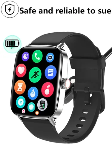 Vista 3 de [Paquete de 2] para Yoever IDW28 Fitness Tracker Smartwatch Cable de carga USB magnético, cargador de cable de 2 pines para reloj inteligente.