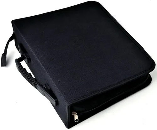 Vista 5 de BlueCubi 288 Capacidad portátil CD DVD carpeta libro fundas disco almacenamiento bolsa de transporte