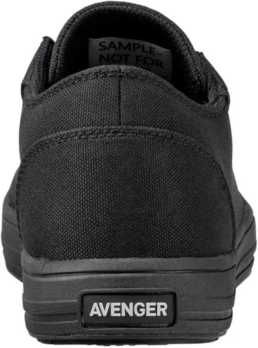 Vista 3 de Avenger Work Boots Top bajo para hombre Negro/Negro
