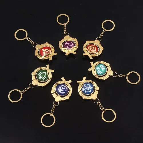 Vista 7 de Llavero Visión Ojo de Dios Luminoso Llavero Colgante Accesorios de Proyecto de Juego para Mujer
