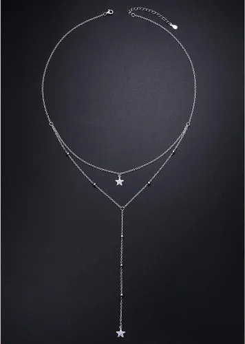 Vista 6 de DAOCHONG Collares con colgante de sol y luna de plata de ley 925 para mujer, regalos de joyería para ella