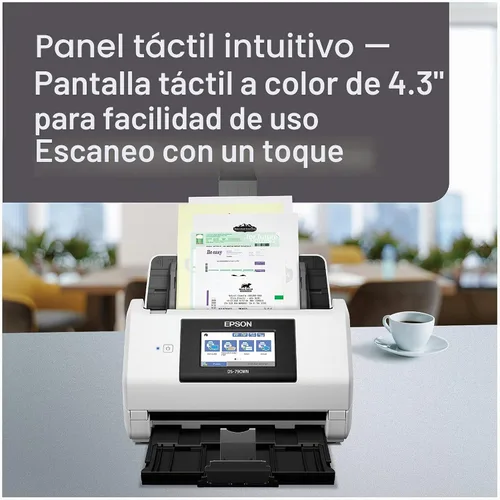 Vista 3 de Epson Escáner de documentos a color de red inalámbrica DS-790WN