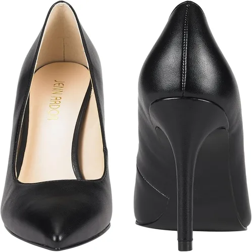 Vista 4 de JENN ARDOR Zapatos de tacón alto para mujer, con punta cerrada, de aguja, clásico, para oficina, boda, boda, sexy, para baile de graduación