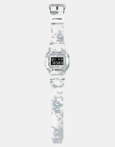 Vista 4 de G-Shock DW5600GC-7 Grunge - Reloj de camuflaje de nieve color negro y blanco