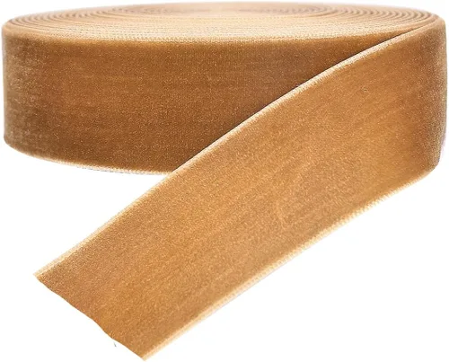 Vista 13 de Chenkou Craft 5 yardas de cinta de terciopelo para decoración navideña y embalaje artesanal