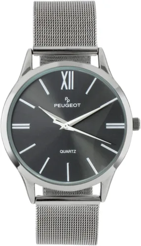 Vista 3 de Peugeot - Reloj de vestir de malla de acero inoxidable para hombre