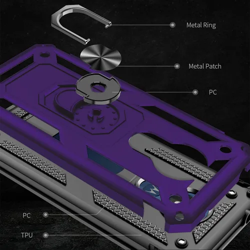 Vista 5 de Funda protectora para Moto G7 Power para Motorola Moto G7 Power, color morado