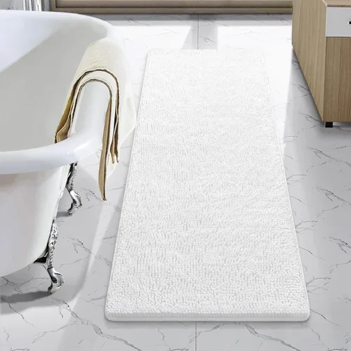 Vista 88 de LOCHAS - Alfombra de baño de lujo lanuda de 24 x 17 pulgadas, color beige
