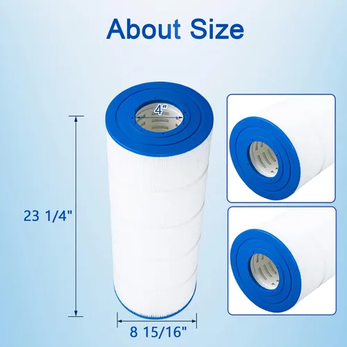 Vista 2 de PELLUCID Filtro de piscina C1200 compatible con Hayward C1200, CX1200RE, Pleatco PA120, Unicel C-8412, Filbur FC-1293, Clearwater II 125, Waterway