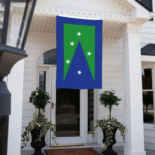 Vista 9 de Bandera del condado de Peconic, bandera de Nueva York, 3 x 5 pies, poliéster duradero de doble cara, divertida pancarta decorativa para exteriores