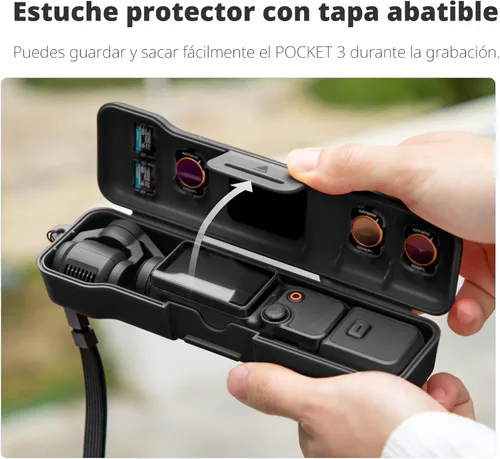 Vista 2 de Travel Case for DJI Osmo Pocket 3 / Xtra Muse Accessories (Black)