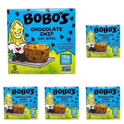 Vista 7 de Bobo's Oat Bites, Original con chispas de chocolate, 1.3 onzas (caja de 5 unidades)
