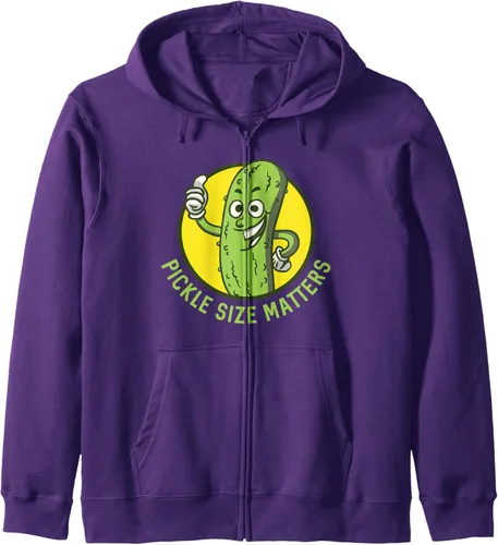 Vista 7 de Pickle Size Matters Fun Pun Pickle Lovers Pepino Pickle Day Sudadera con capucha