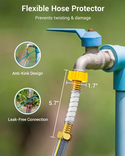 Vista 5 de AQUA CREST Filtro de agua para manguera de jardín para plantas, reduce en gran medida el cloro, el olor, mejora la salud de las plantas, ideal