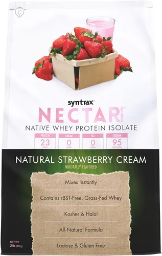 Vista 9 de Syntrax Nectar Natural, Chocolate 2 lbs. 100% aislado de proteína de suero