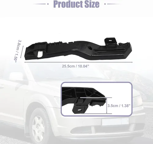 Vista 6 de Unifizz 5178411AD 5178410AD 1 par de soporte de parachoques delantero izquierdo y derecho para Dodge Journey 2009-2017