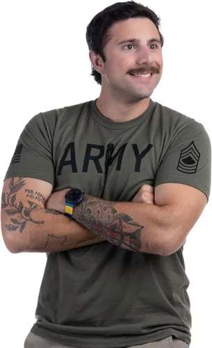 Vista 60 de Army PT Style Shirt - U.S. Military Physical Training Infantry Veteran Workout T-Shirt