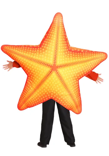 Vista 2 de Disfraz de Estrella de Mar Naranja para Niños Multicolor