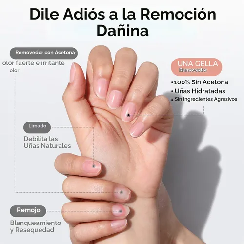 Vista 6 de UNA GELLA Nail Glue Remover for Press On Nails 20ml Pinpoint Acetone-Free