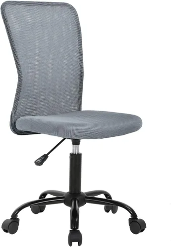 Vista 10 de Meet Perfect Silla de oficina con respaldo medio de malla sin brazos, color Negro