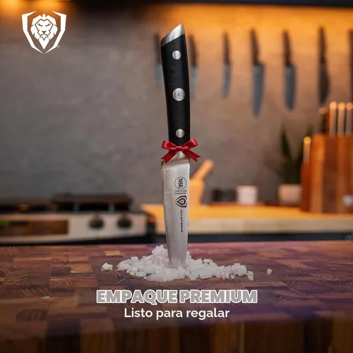 Vista 7 de DALSTRONG, cuchillo de pelar - serie Gladiator - acero alemán de alto carbono - 3.75 pulgadas.