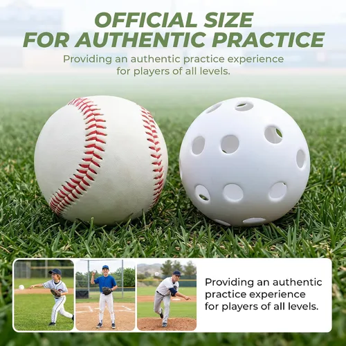 Vista 2 de Hot Glove Durable Plastic Practice Baseballs