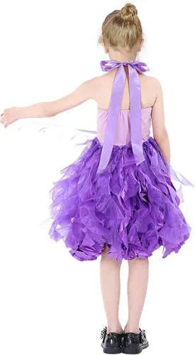 Vista 6 de Vestido tutú para niñas, vestido de tul con lentejuelas, vestido de princesa para niñas pequeñas, disfraz de fiesta de cumpleaños brillante