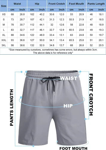Vista 7 de COOFANDY - Paquete de 2pantalones cortos de entrenamiento para hombre, diseño con bolsillos, de secado rápido, para fisicoculturismo, levantamiento