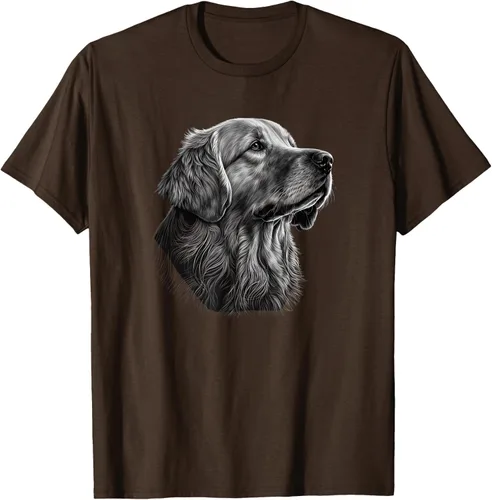 Vista 59 de Camiseta divertida Golden Retriever, Negro