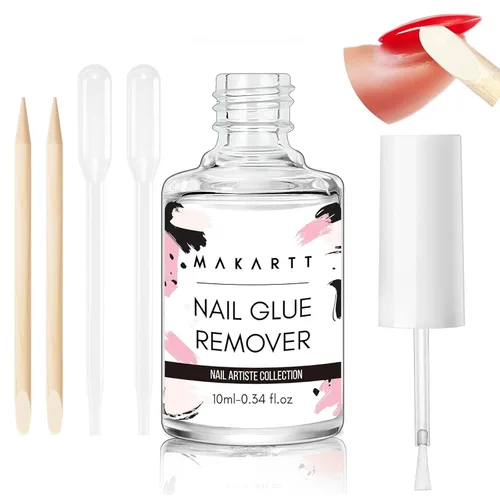 Vista 15 de Makartt Pegamento para uñas acrílicas, pegamento para aplicar con pincel para reparar uñas, pegamento profesional para uñas postizas de larga