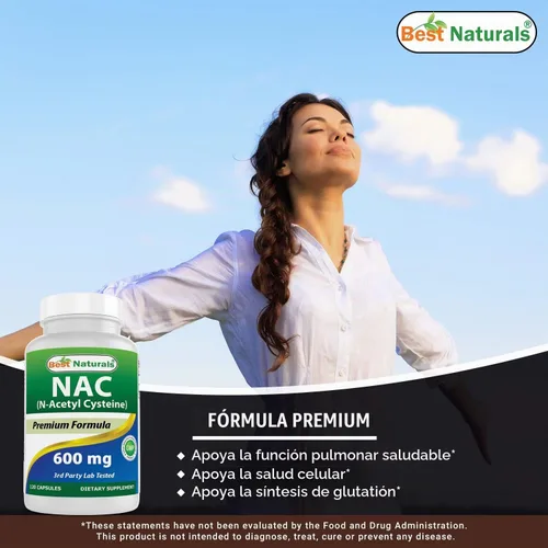 Vista 5 de Best Naturals TUDCA 250mg y NAC 600 mg