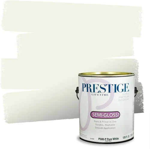 Vista 132 de PRESTIGE Pintura exterior e imprimación en uno, aloe, plano, 1 galón