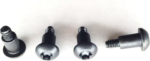 Vista 3 de 4 tornillos Torx Jeep Wrangler de parte superior suave, sostiene soportes de barra enrollable a extremos de arco de marco superior suave 1997 a 2018