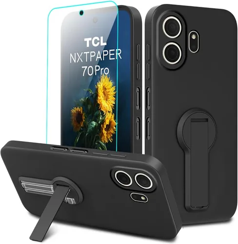 Vista 14 de Compatible con BLU Bold N4 Funda para teléfono, soporte oculto plegable giratorio de 360°, cubierta a prueba de golpes, funda protectora delgada