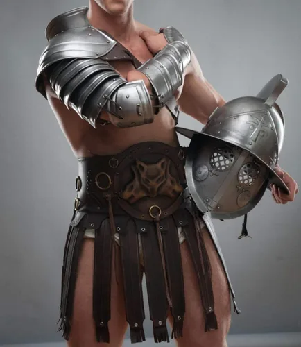 Vista 5 de Cubrehombros medieval individual Spartacus Cosplay manga de metal hombro brazo armadura gladiador larp